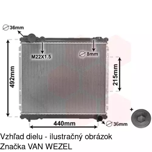 Chladiče vody 7404081X /POLCAR/ - obr. 1