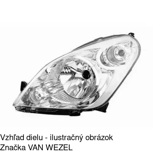 Hlavný reflektor 740609-E /POLCAR/ - obr. 1