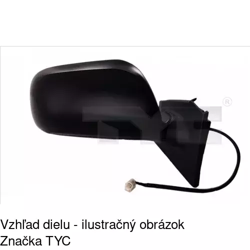 Vonkajšie zrkadlo 8105514E /POLCAR/ - obr. 3
