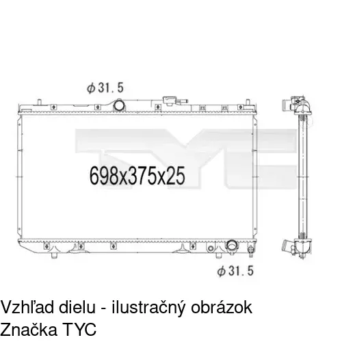 Chladiče vody POLCAR 8123085K