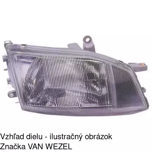 Hlavný reflektor 8166100E /POLCAR/ - obr. 2
