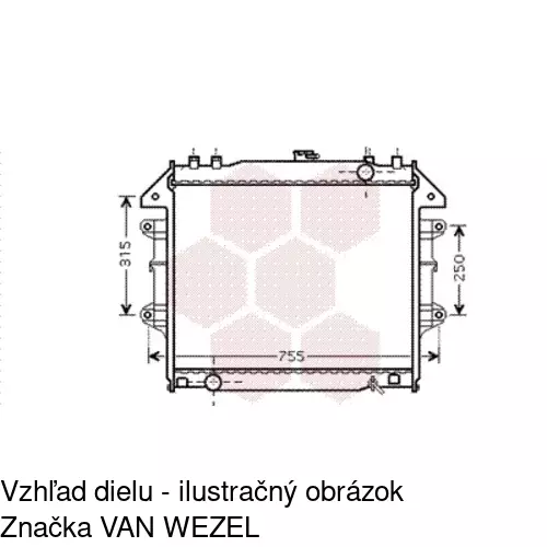 Chladiče vody POLCAR 819208-3