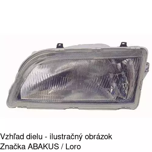 Hlavný reflektor 9040100E /POLCAR/ - obr. 2