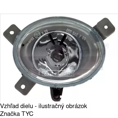 Hmlové svetlo - predné POLCAR 9060290E