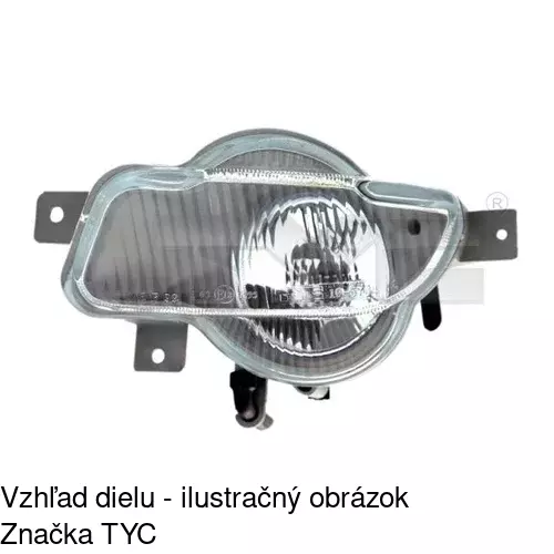 Hmlové svetlo - predné POLCAR 9071291E