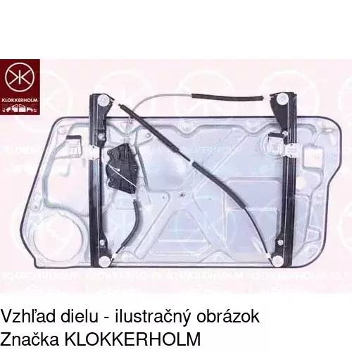 Mechanizmus sťahovania okna elektrický bez motora 9501PSG1 /POLCAR/ - obr. 3