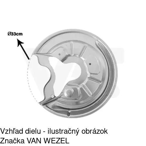 Brzdovy štít 9513OT-5 /POLCAR/ - obr. 4