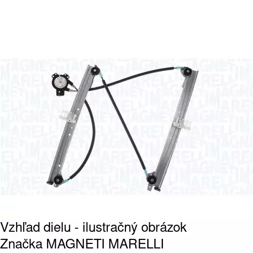 Mechanizmus sťahovania okna elektrický bez motora 9513PSG1 /POLCAR/ - obr. 2