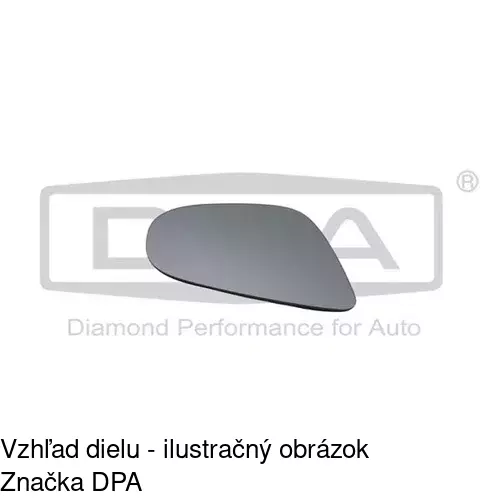 Sklo vonkajšieho zrkadla s držiakom 9518552E /POLCAR/ - obr. 4