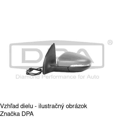 Rám vonkajšieho zrkadla 951855PM /POLCAR/ - obr. 2