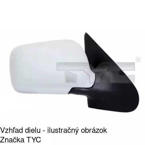 Sklo vonkajšieho zrkadla s držiakom 9524541M /POLCAR/ - obr. 4
