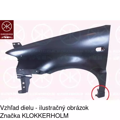 Predný blatník POLCAR 952502-J
