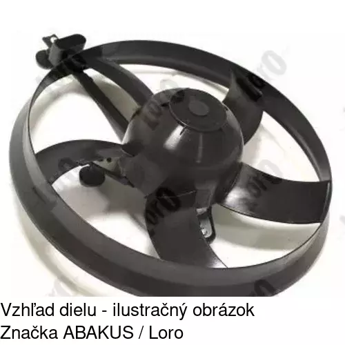 Ventilátor bez krytu / podpery 952523U5 /POLCAR/ - obr. 5