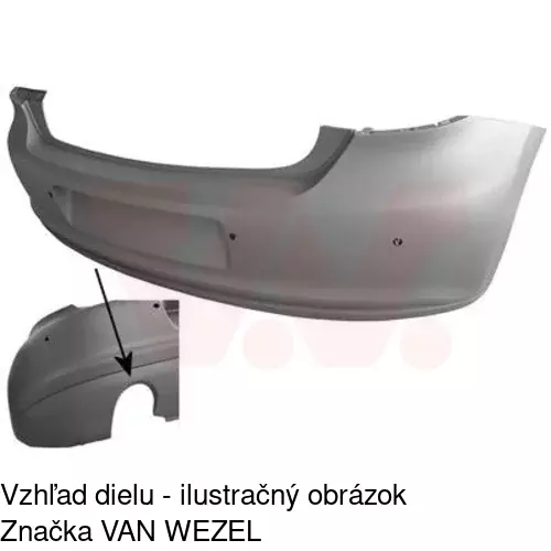 Zadný nárazník 9533964J /POLCAR/ - obr. 1