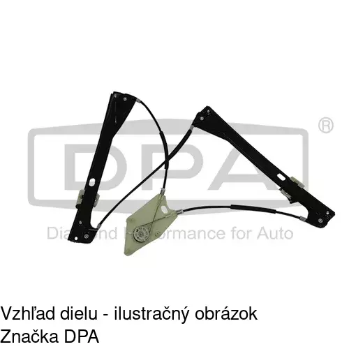 Mechanizmus sťahovania okna elektrický bez motora 9533PSG1 /POLCAR/ - obr. 5