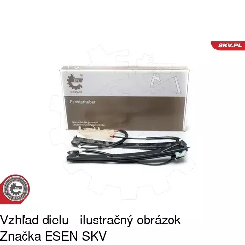 Mechanizmus sťahovania okna elektrický bez motora 9533PSG2 /POLCAR/ - obr. 4