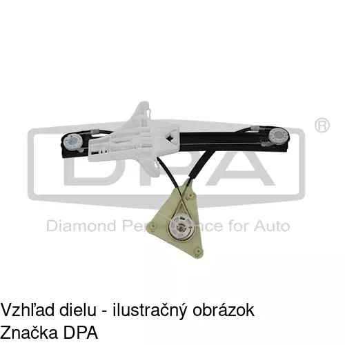 Mechanizmus sťahovania okna elektrický bez motora 9533PSG3 /POLCAR/ - obr. 2
