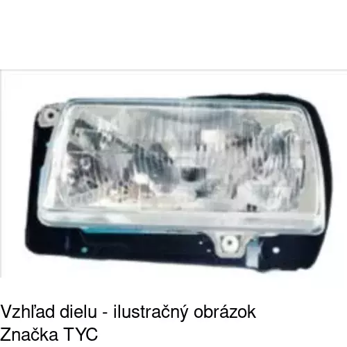 Hlavný reflektor 953609-E /POLCAR/ - obr. 1