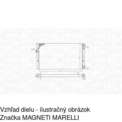 Chladiče vody 953808A8 /POLCAR/ - obr. 1