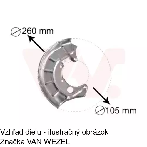 Brzdovy štít 9538OT-2 /POLCAR/ - obr. 3
