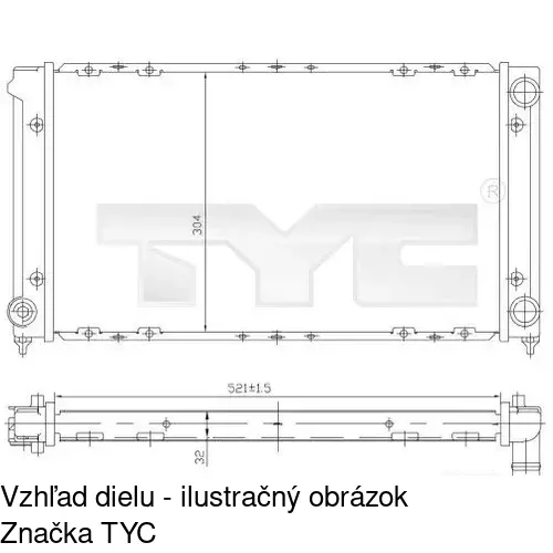 Chladiče vody 954608A4 /POLCAR/ - obr. 2