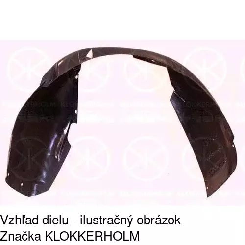 Podblatník (plast) POLCAR 9548FL1T