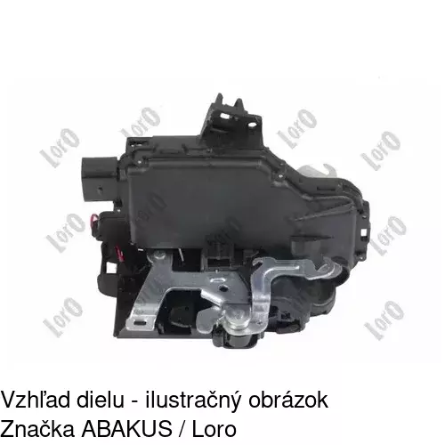 Vnútorná zámka dverí 9548ZC-1 /POLCAR/ - obr. 3