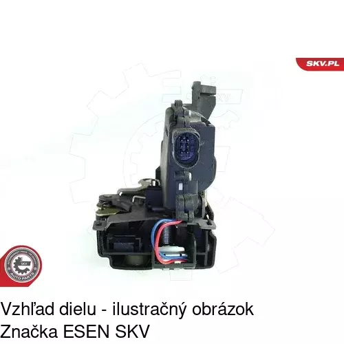 Vnútorná zámka dverí 9548ZC-4 /POLCAR/ - obr. 3