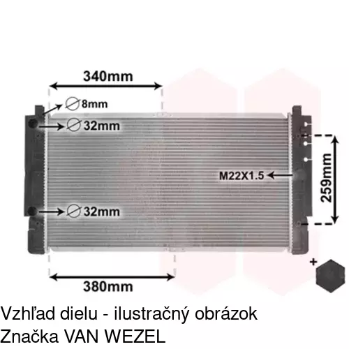 Chladiče vody 956608-1 /POLCAR/ - obr. 4