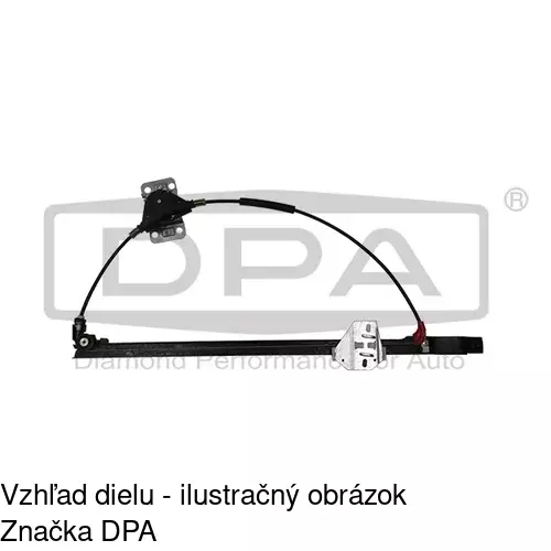 Manuálny mechanizmus okna dverí 9566PSM2 /POLCAR/ - obr. 4