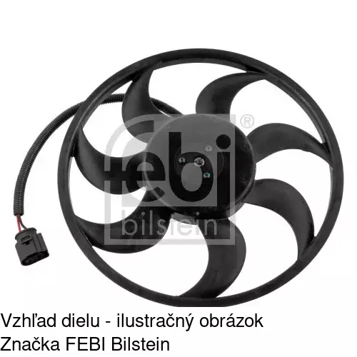 Ventilátor bez krytu / podpery 956823U1 /POLCAR/ - obr. 2