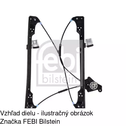Mechanizmus sťahovania okna elektrický bez motora 9568PSG4 /POLCAR/ - obr. 4