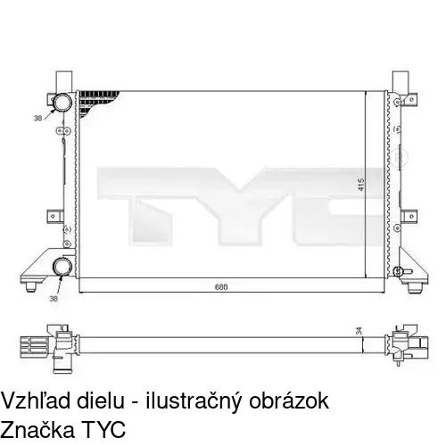 Chladiče vody POLCAR 957108A1
