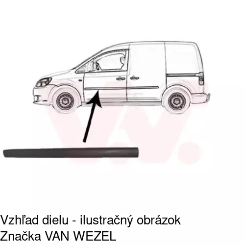 Lišta dverí 95750031 /POLCAR/