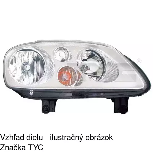 Hlavný reflektor 957809-U /POLCAR/ - obr. 1