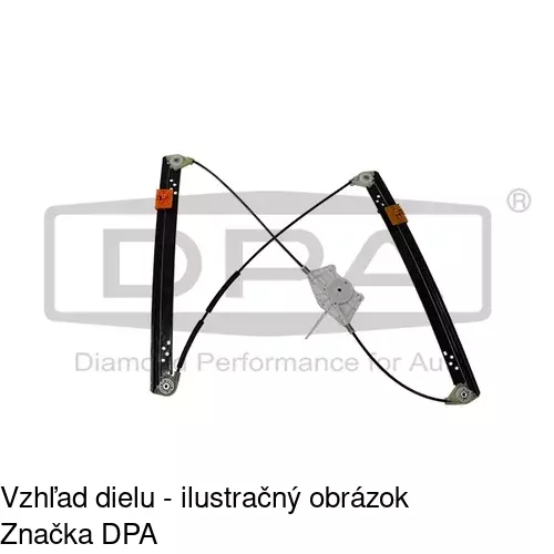 Elektrický mechanizmus okna dverí 9580PSG2 /POLCAR/ - obr. 2