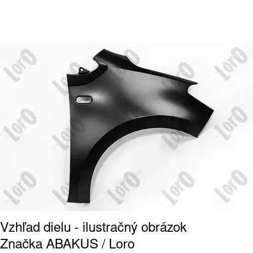 Predný blatník 95A102 /POLCAR/ - obr. 2