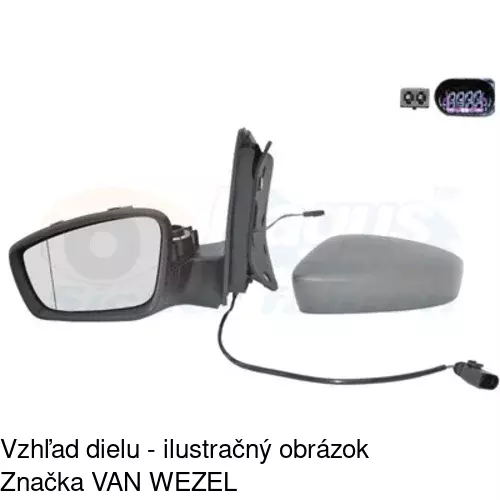 Vonkajšie zrkadlo 95A1515M /POLCAR/ - obr. 4