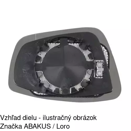 Sklo vonkajšieho zrkadla s držiakom 95A1545E /POLCAR/ - obr. 5