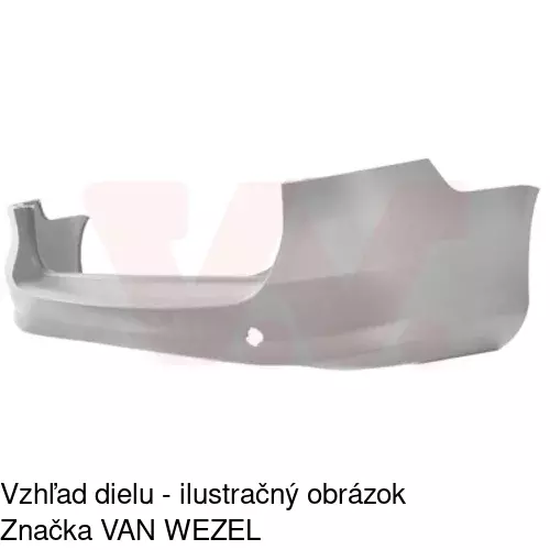 Zadný nárazník 95D196-1 /POLCAR/ - obr. 1