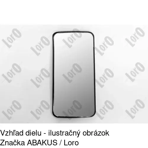 Vonkajšie univerzálne zrkadlo 99LU22-E /POLCAR/ - obr. 1