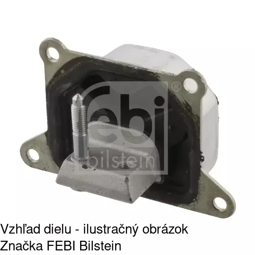 Silentblok motora POLCAR S2255009