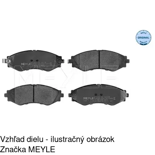 Brzdové dosky POLCAR S70-0002