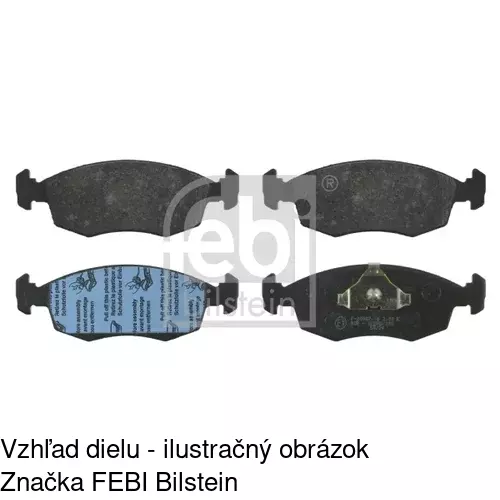 Brzdové dosky S70-0030 /POLCAR/ - obr. 2