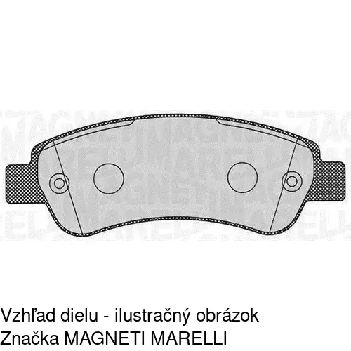 Brzdové dosky S70-0039 /POLCAR/ - obr. 2