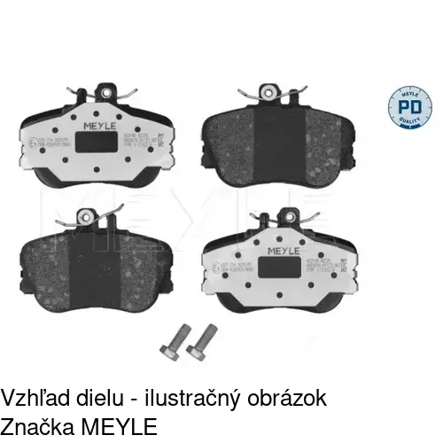 Brzdové dosky S70-0042 /POLCAR/ - obr. 2