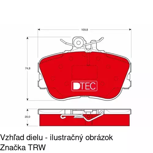 Brzdové dosky S70-0042 /POLCAR/ - obr. 4