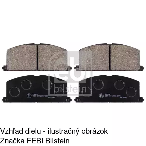 Brzdové dosky POLCAR S70-0108