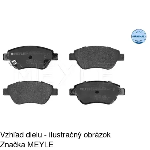 Brzdové dosky S70-0118 /POLCAR/ - obr. 1