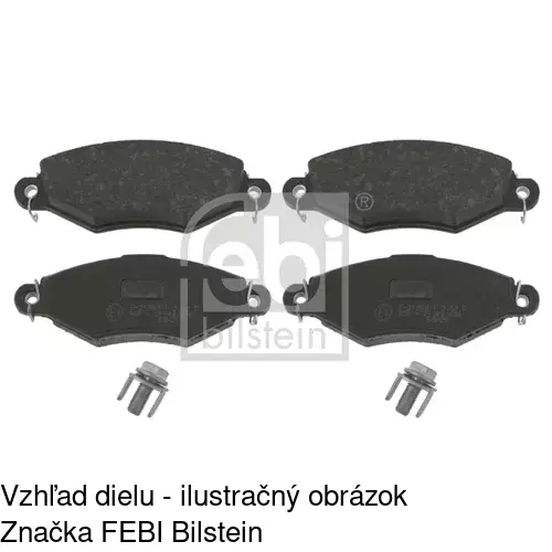 Brzdové dosky POLCAR S70-0122